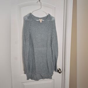 82.Sundance Open‑Knit Sweater – Size Medium – Light Blue/Grey Heathered